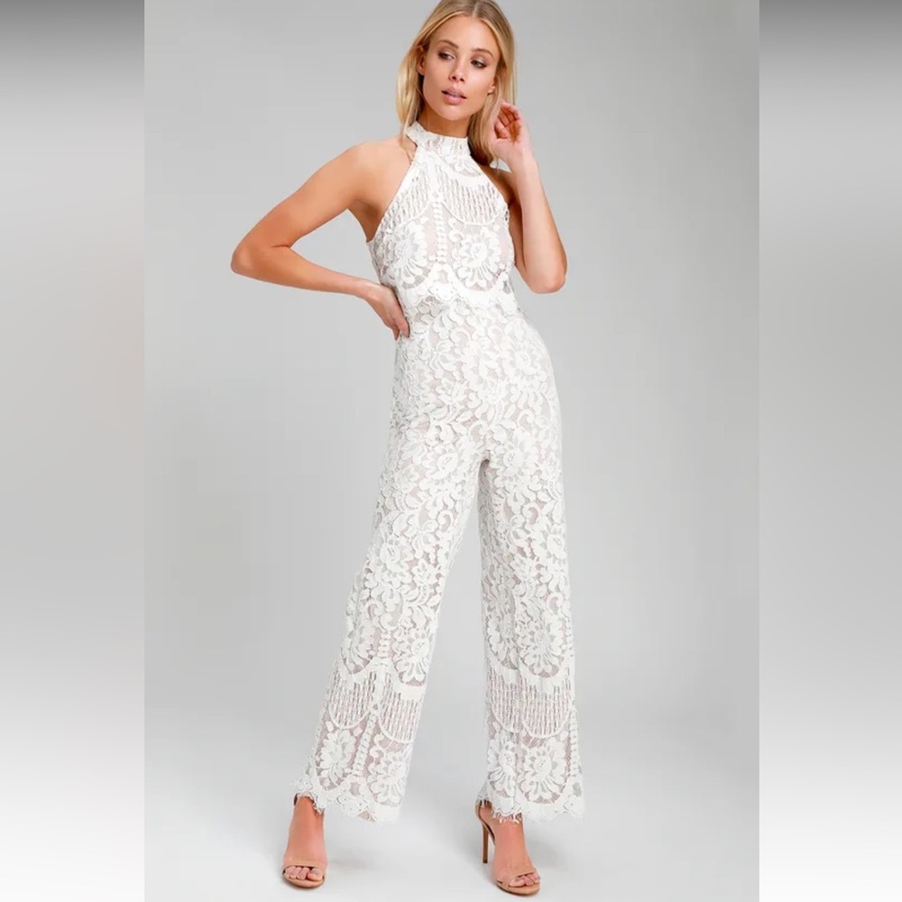 NWT Lulus Lace Jumpsuit
